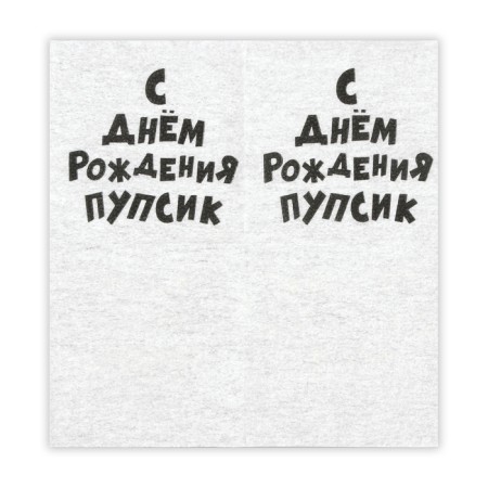 Napkins paper single -layer harmony of color "Happy birthday Pupsik" 24*24 cm, 20 pcs-1