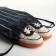 Bag for shoes on the lace, black color