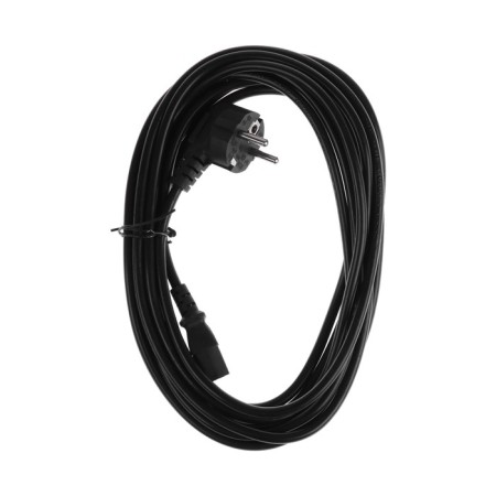 Power cable Luazon KDGN-005, SCHUKO-C13, 10 A, 5 m, 3 residential, black-3