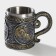Stainless steel mug “lion”, 400 ml, silver color