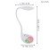 Cabado 1, 1x2.2W LED, 5000K, 300LM table lamp, white color with a pattern