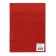 A4, 180 μm binding covers, 100 sheets, plastic, transparent red, Geleos