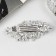 Hair hair clip "Lira" 8.5 cm, silver
