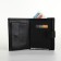 Male purse on magnet 3 in 1, department for auto documents, passports, black color
