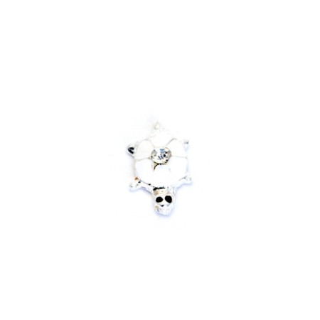 Metal fittings Pole "Turtle", White, 4 pcs
