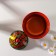 Candy, with a lid, large, Khokhloma