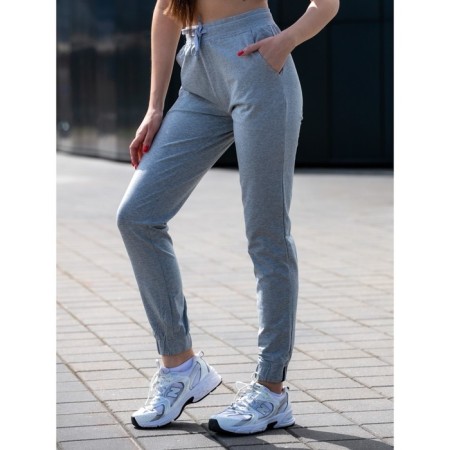 Women's pants, size 46, gray color-10