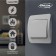 Luazon Lighting "ECB" switch, 10 A, 1 key, white