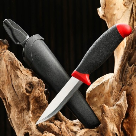Tourist knife "Ural" 21cm, blade 98mm/1.8mm, red-4