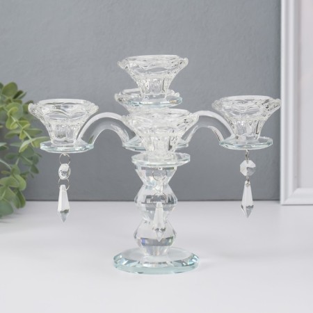 Glass of Glass for 5 candles "Candelabr" 19x23x23 cm-1