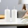 Set of candles - cylinders, 4x9 cm, set 2 pcs, 11 hours, white