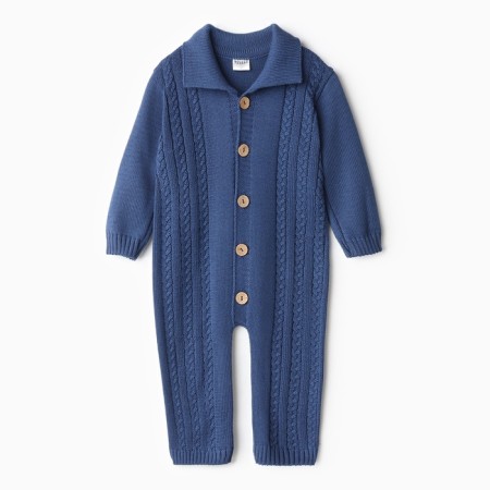 Combine Knitted Minaku, height 68-74 cm, blue color-2