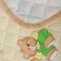 Bear blanket behind honey 110x140cm, beige, calico 120g/m, hl 100%