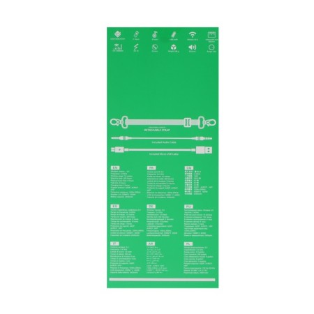 Portable column Hoco HC2, 10 W, 2400 mAh, BT5.0, Microsd, USB, AUX, FM radio, khaki-5