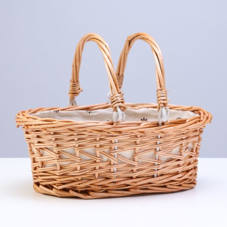 Decorative basket "Chamomile", 25 x 18 x 9 cm, water hyacinth
