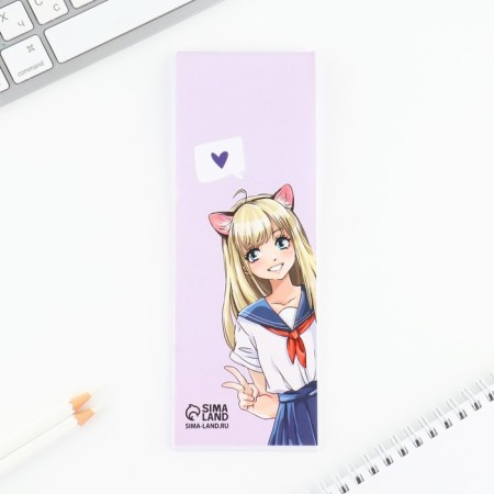 Set 2 pencils and notebook "Anime Girl"-5