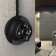 Single-valve switch WL18-01-03, black color, retro