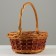 A set of wicker baskets, 39x32x13/36 cm, 34x26x11/31 cm, 28x20x10/25 cm, 3 pcs, willow