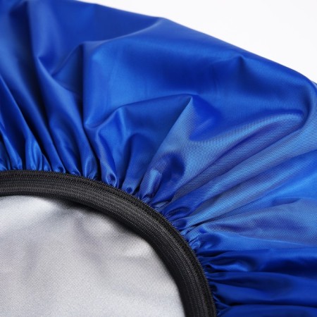 A water -repellent cap for a backpack, 45 liters, a reflective strip, blue color-4