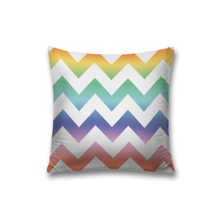 Decorative pillowcase "Color zigzags", on a zipper, size 45x45 cm