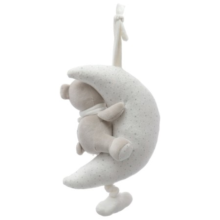 Musical Suspension "Gray Bear", groovy, with a rattle, on a crib, stroller, crumb I-6