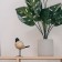 Decorative "Bird", 122 × 70 × 135 mm, gold / black color