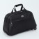 Road bag on wheels, external pocket, black color