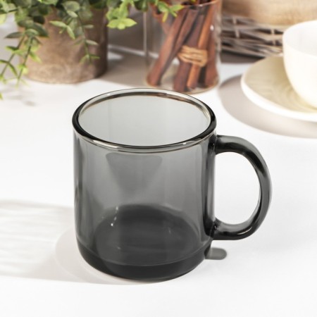 Basiliko mug. Lava Grey, 420 ml, gray color