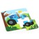 Puzzle on the substrate "Funny Blue Tractor", 4 details