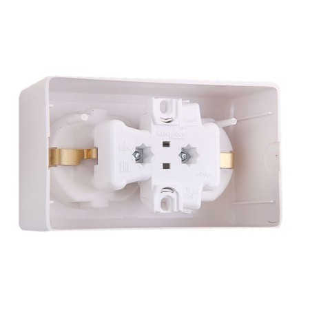 Double SE "Hit", 16 A, 250 V, invoice, with salary, IP20, white, RA16-238-B-1