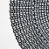 Serving napkin on the table "dew", d = 41 cm, black color