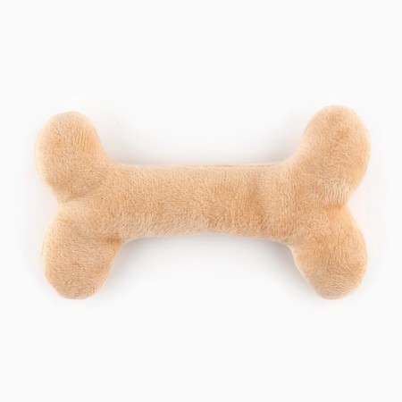 A toy for dogs with a bone of bone, beige-3