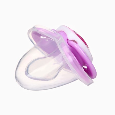 Dummy orthodontist., With a cap and a holder, from 0 months, the color of a violet / roses-11