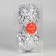 Set of balls plastic D-10 cm, 2 pcs "vintage" of the face, silver