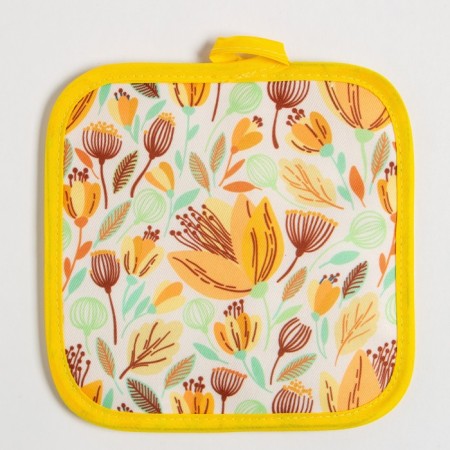 Kitchen set of shares "tulips" Take 17x17 cm, mittens 25x16 cm, 100% p/e-3