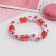 Bracelet "chosen" apples, red color, d = 6 cm