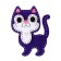 Set for creativity: panel from felt on the hoop "kitten"