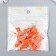 Decor for creativity Textile "Flower with a pearl. Scarlet" set 10 pcs 2.5 cm