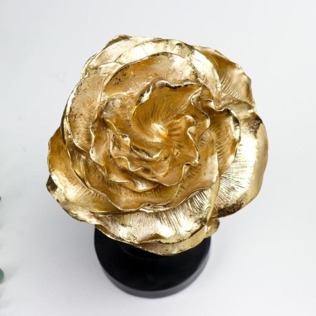 Polystone souvenir "Girl in a rose hat" Black with gold 30x18x16 cm-4