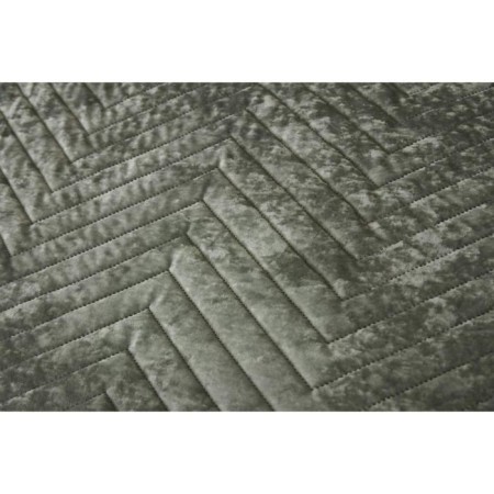 A set with a blanket "Fernand", size 240x260 cm, 50x70 cm - 2 pcs, emerald color-6