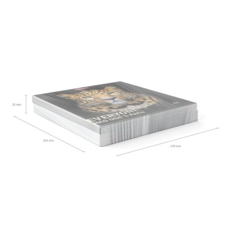 Notebook of 48 sheets in the Erichkrause Strong and Brave cage, cover coated cardboard, matte lamination, mix-9