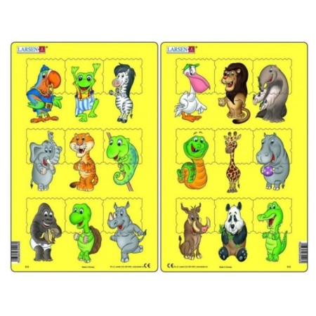Figure puzzle Larsen "Animals", 9 elements, mix