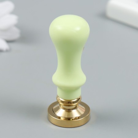 Printing for waxing with a plastic handle "Olenenok and Snowflakes" 2.5x2.5 cm-2