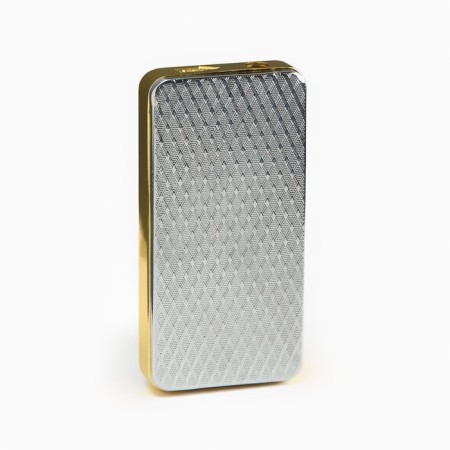 Gas lighter "Mikoshi", 6.4 x 3.3 x 1 cm, white-golden-1