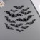 The plastic sticker glows in the dark "bats" set of 12 pcs 3 sizes