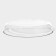 Form made of heat -resistant glass for baking and baking oval shade, 3 l, 35 × 24 × 6 cm