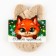 Hair gum for hair fluffy with ears "most wonderful", diam. 10 cm