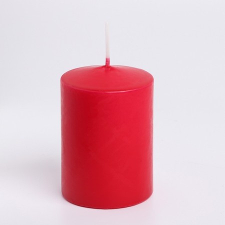 Candle - Aromatic "velvet rose" cylinder, 5.6x8 cm-1