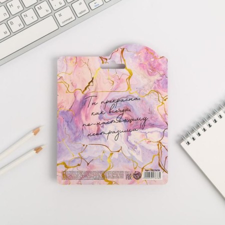 Set "since March 8": notebook and pen Plastic-9