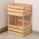 Box for vegetables, 30 × 40 × 60 cm, wooden, two -level, Greengo